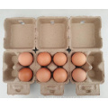 Disposable waterproof Pulp egg tray chicken egg cartons 4 packers 4x2 cells